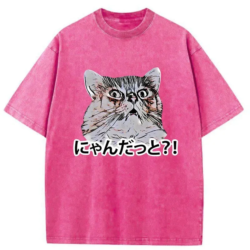 angry cat t-shirt for summer