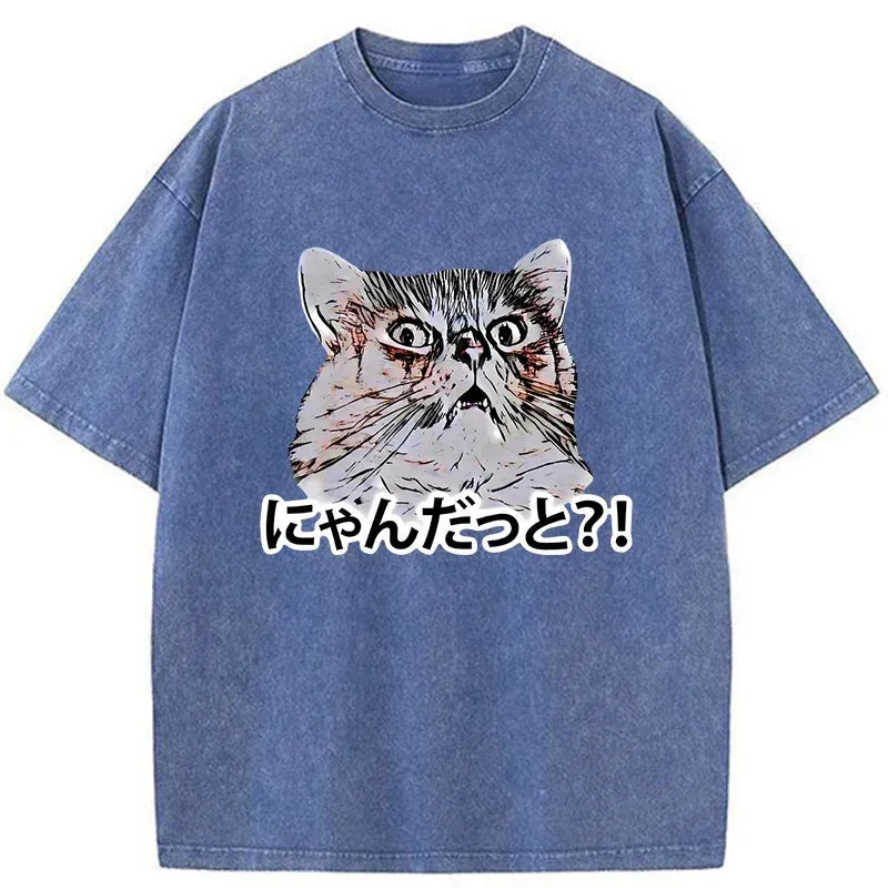 best seller angry japanese cat t-shirt