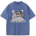 best seller angry japanese cat t-shirt
