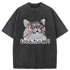 angry cat t-shirt for summer