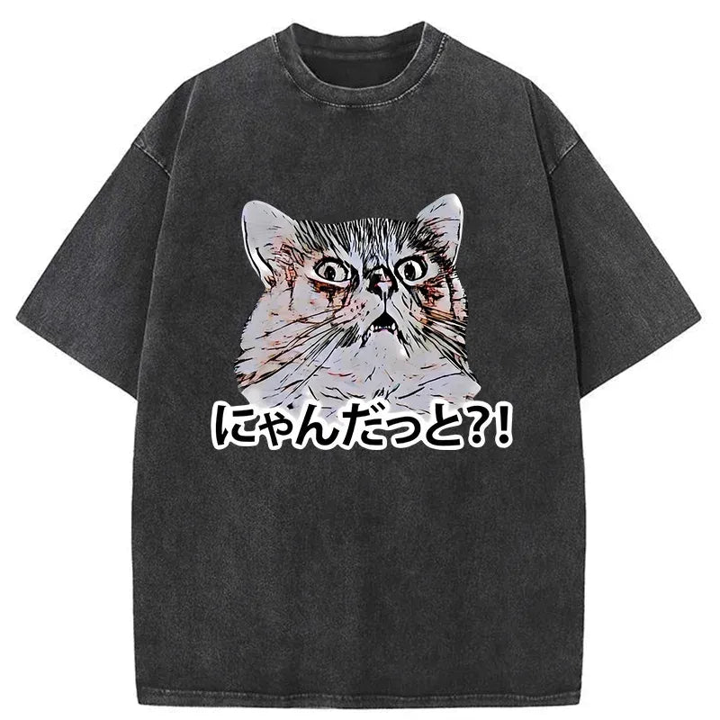 angry cat t-shirt for summer