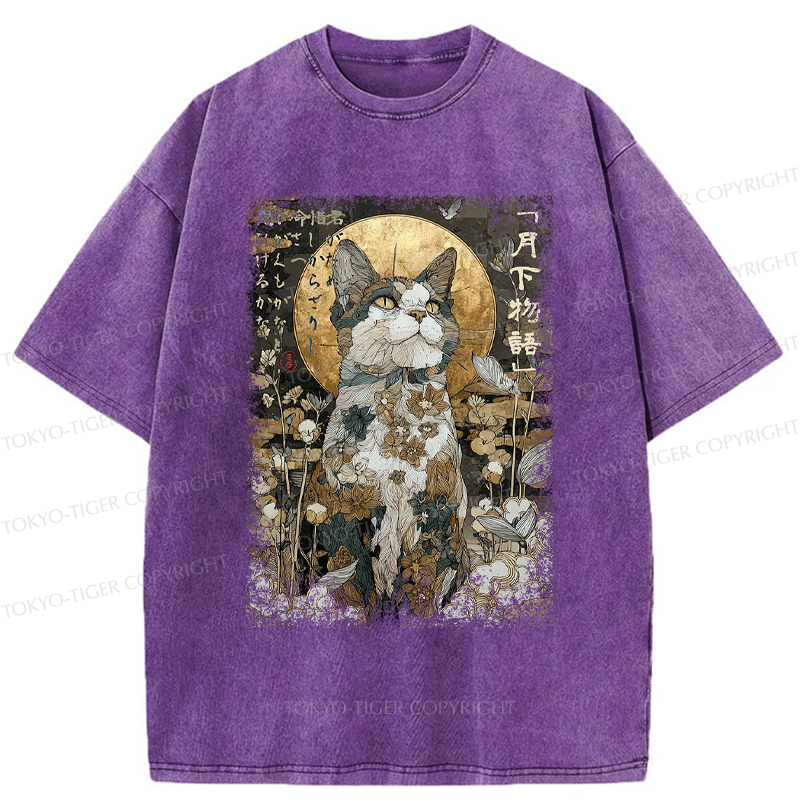 Ukiyoe Cat T-Shirt for Gift Idea