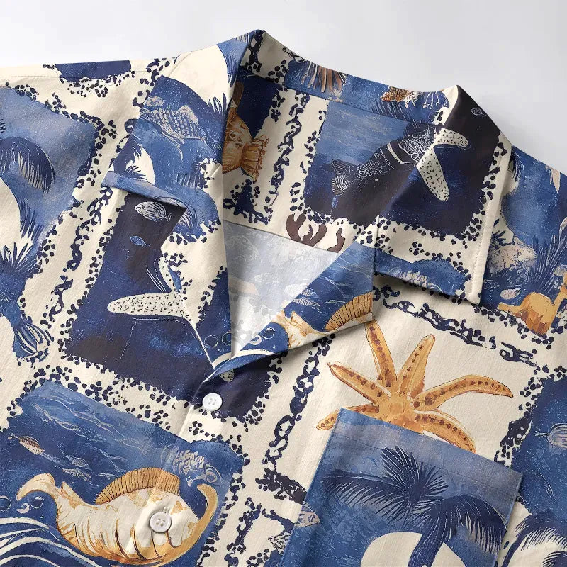 Kyoto lion Hawaiian shirt for vacation