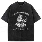 Kyoto-Lion You Are Doing Great Washed T-Shirt