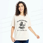 Japanese washed t-shirt for daily wear