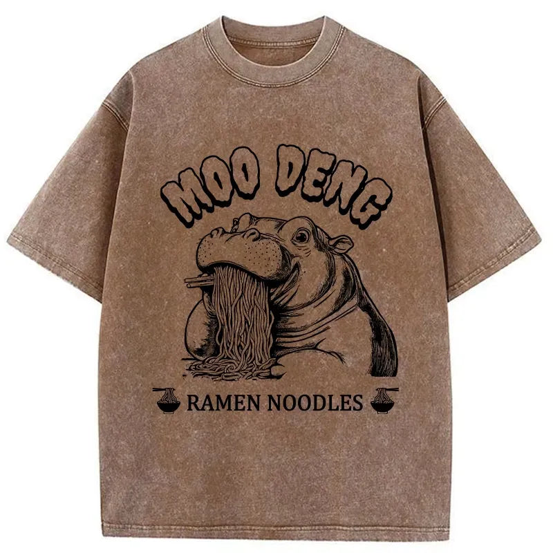 japanese ramen lover washed t-shirt
