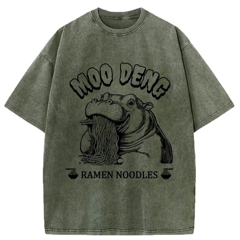 japanese ramen lover washed t-shirt