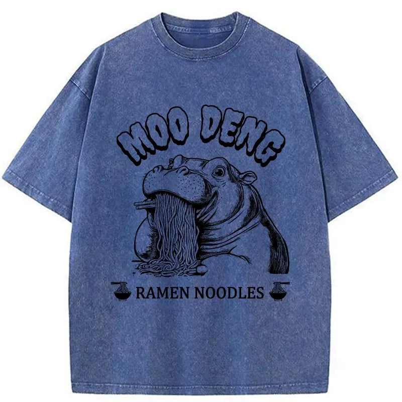 japanese ramen lover washed t-shirt