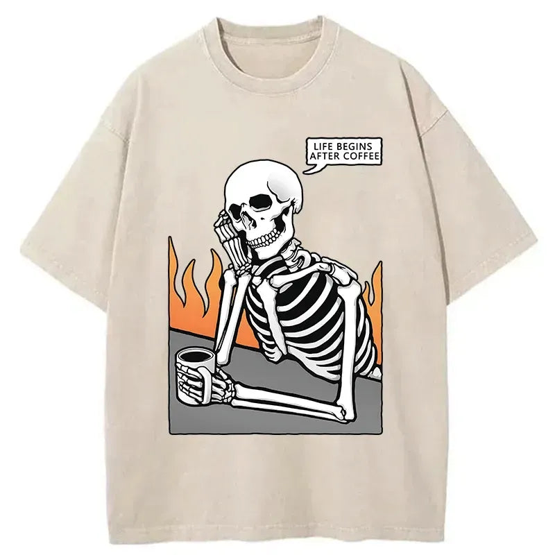 Kyoto-Lion Coffee Is The Preferred Choice Washed T-Shirt