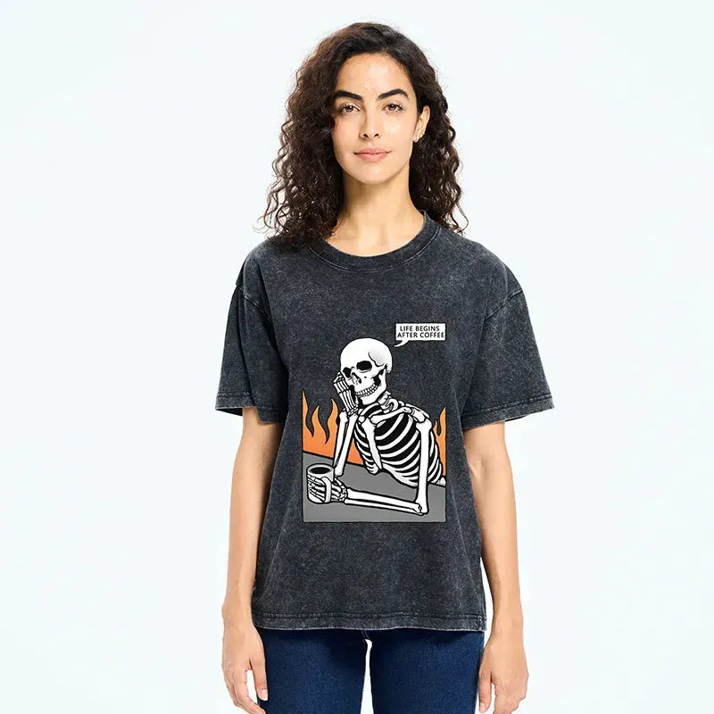japanese washed t-shirt for everyday wear