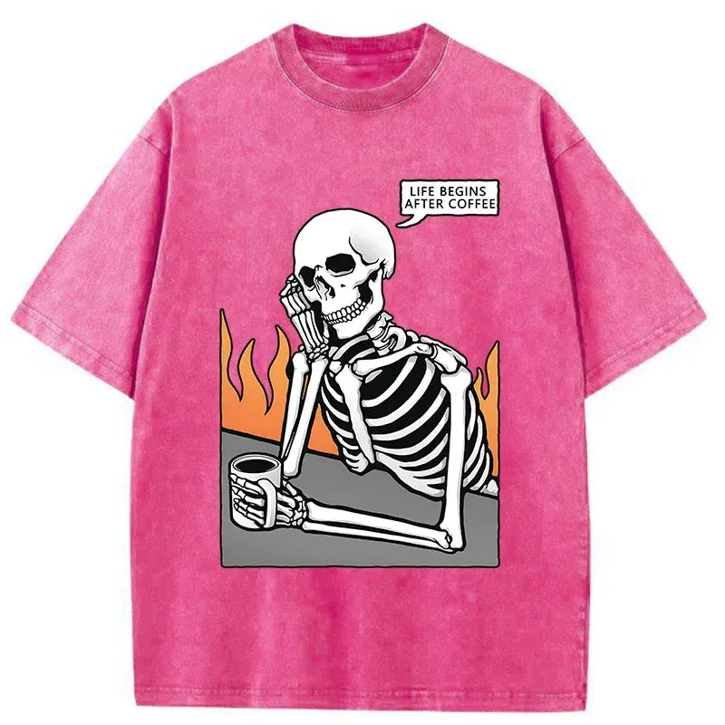 japanese washed t-shirt for everyday wear