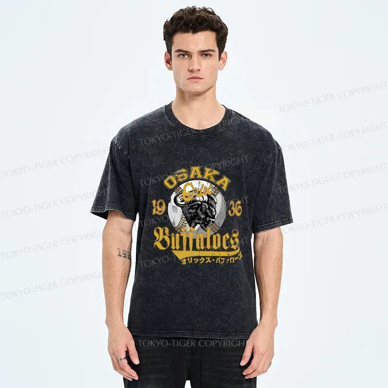 vintage japanese bison t-shirt casual vacation gift