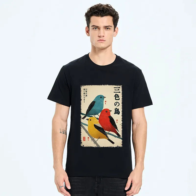Kyoto-Lion Three Birds, One Branch Classic T-Shirt