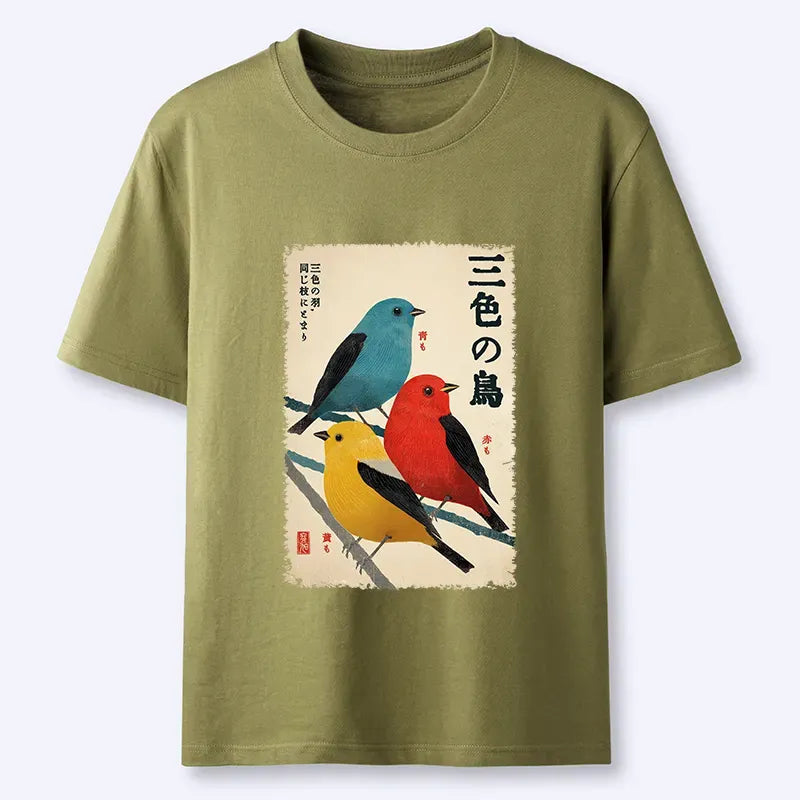 Kyoto-Lion Three Birds, One Branch Classic T-Shirt