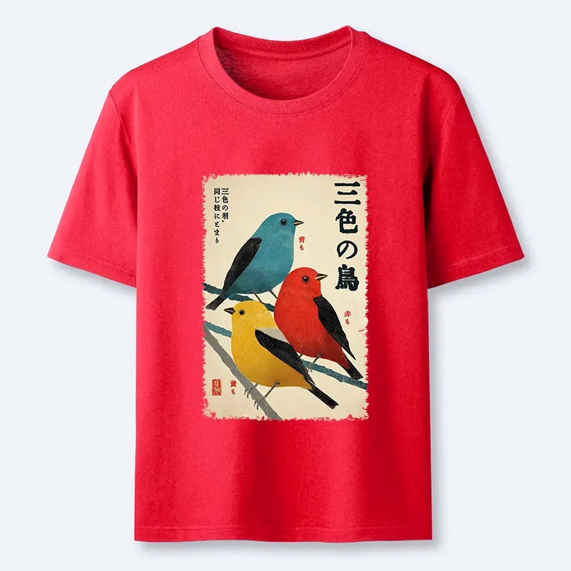 Three birds one branch t-shirt best seller