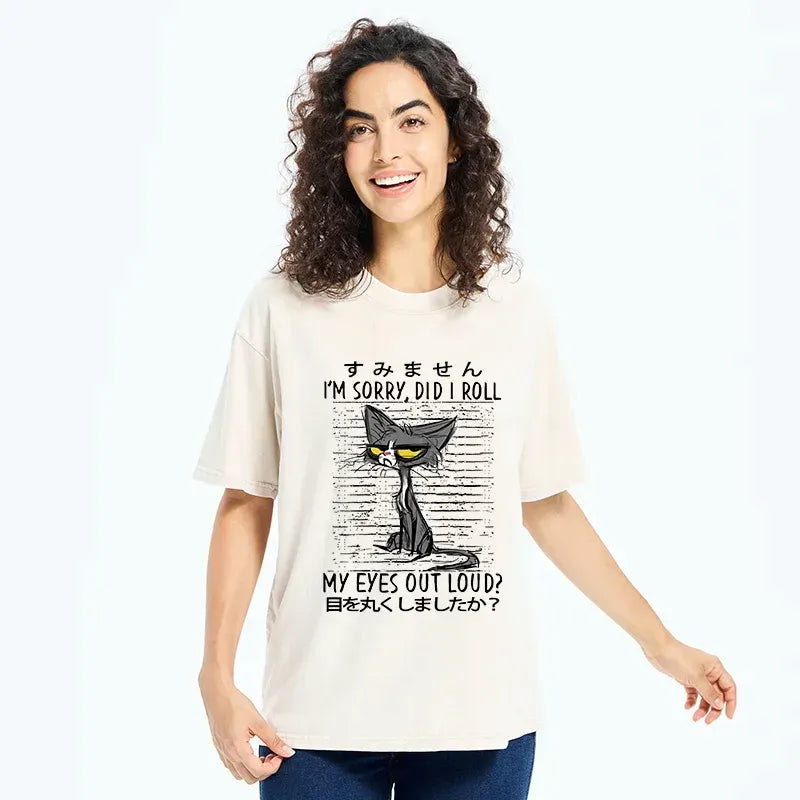 unisex cotton cat tee for everyday