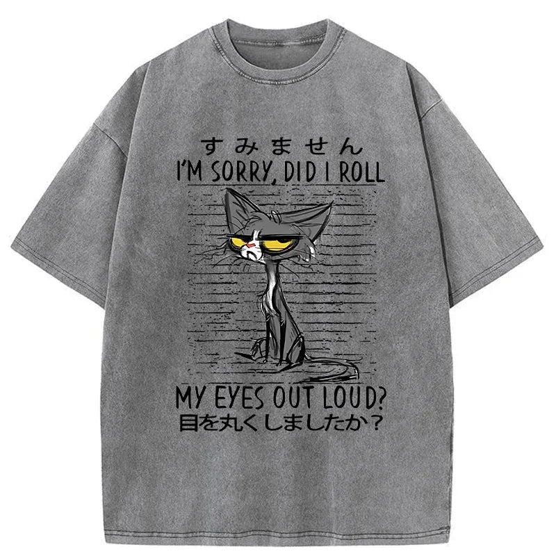 unisex cotton cat tee for everyday