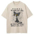 unisex cotton cat tee for everyday