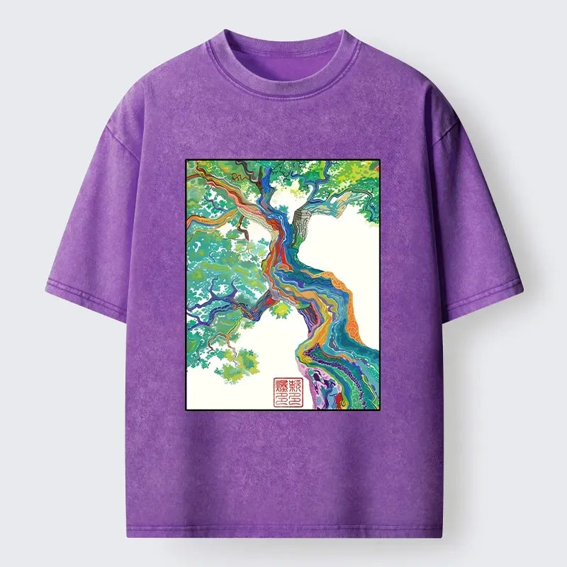 Vintage Magic Tree T-Shirt for Daily Wear