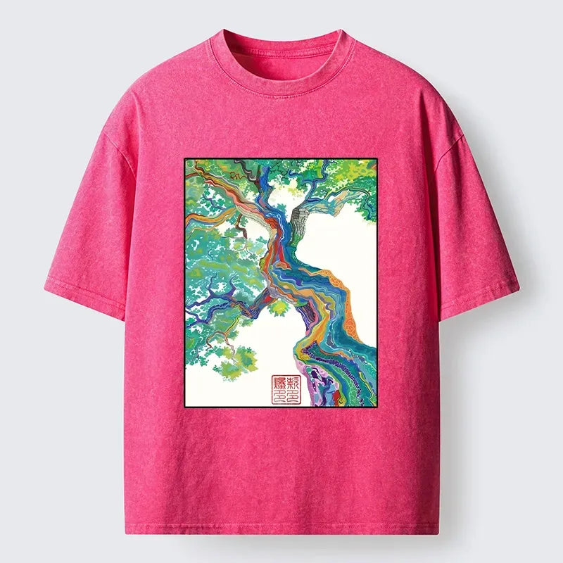 Vintage Magic Tree T-Shirt for Daily Wear