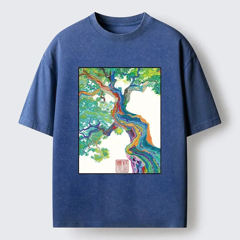 Vintage Magic Tree T-Shirt for Daily Wear