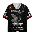 Japanese Kyoto Lion Mesh Jersey for Streetwear