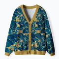 Japanese vintage floral cardigan for daily wear