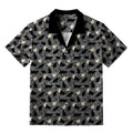 Trendy Black Cat Ukiyo-e Hawaiian Shirt for Beach