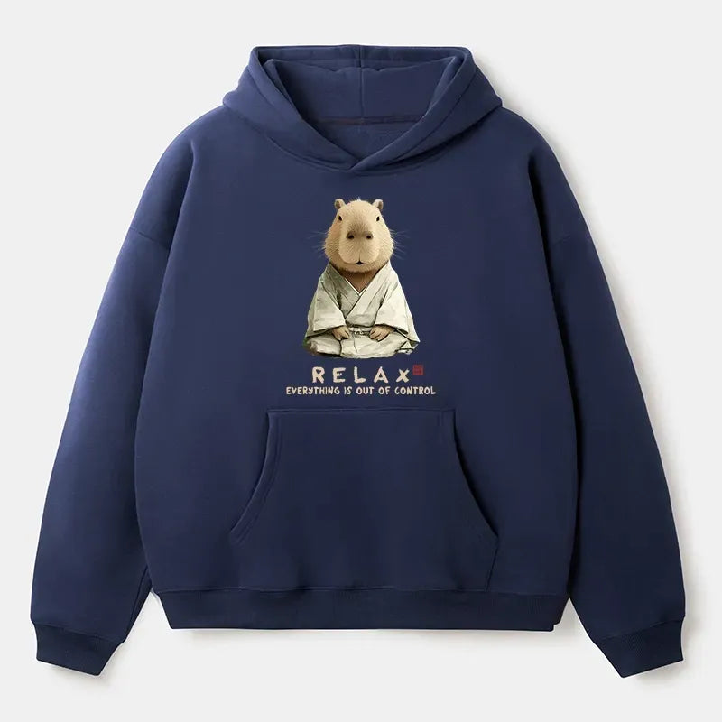 Kyoto-Lion Zen Capybara£ºRelax, it's all chaos Adult Fleece Hoodie