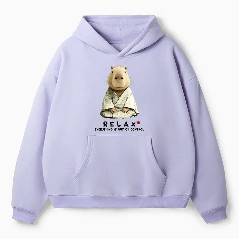 Capybara Fleece Hoodie with Free Shipping