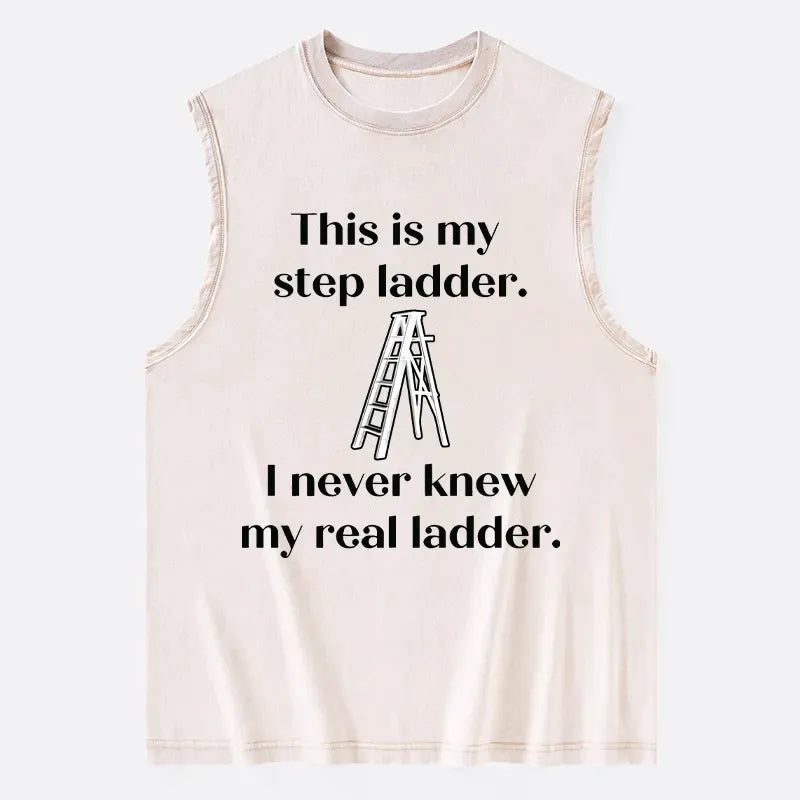 funny washed tank top for everyday wear