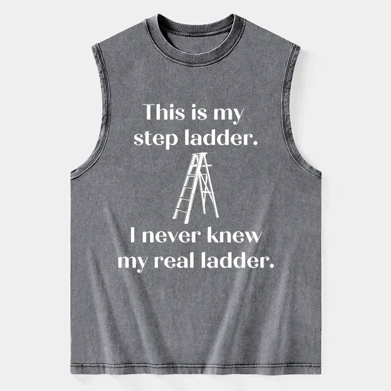 funny washed tank top for everyday wear