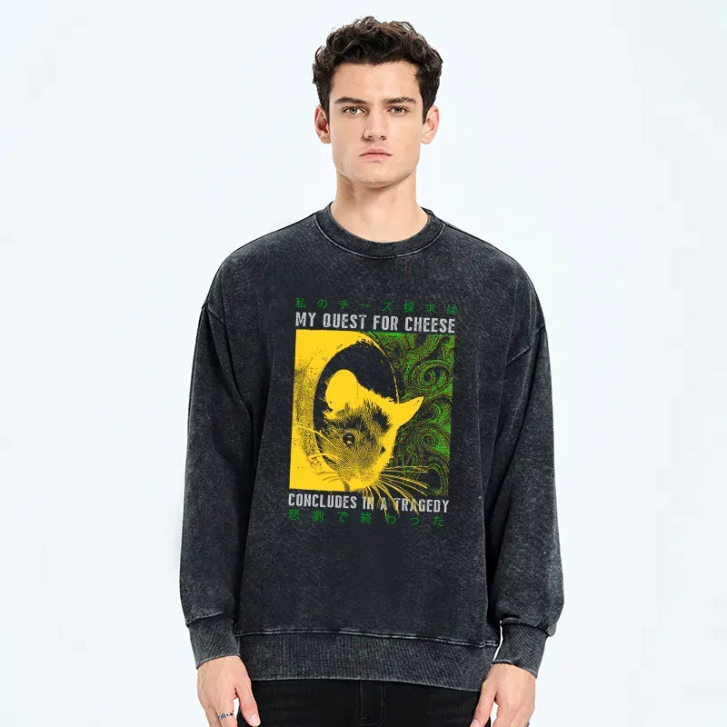 funny cheese mouse sweatshirt gift idea
