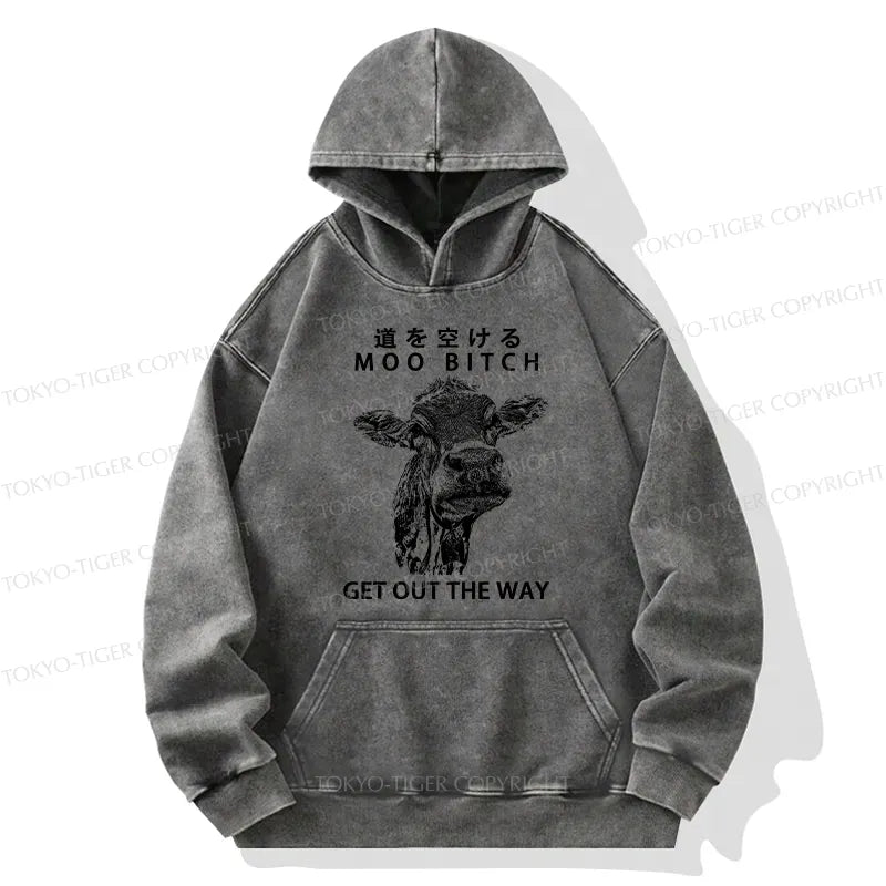 Funny Cow Hoodie for Streetwear