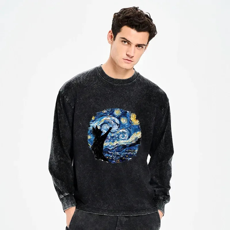kyoto lion washed long sleeve for daily wear