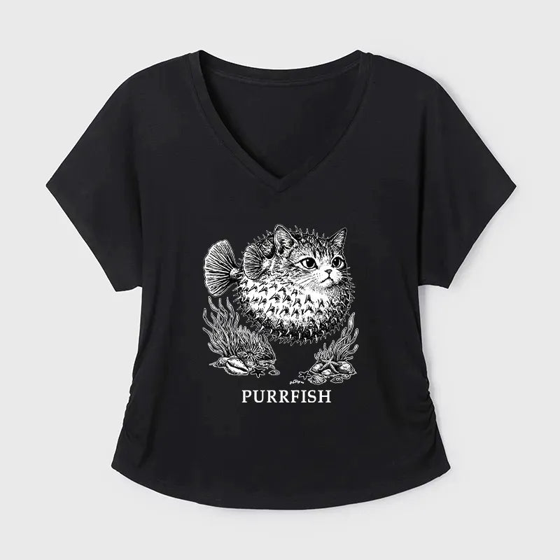 Kyoto Lion Spiky Puffer Modal T-Shirt