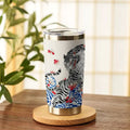 Japanese tiger sakura tumbler gift
