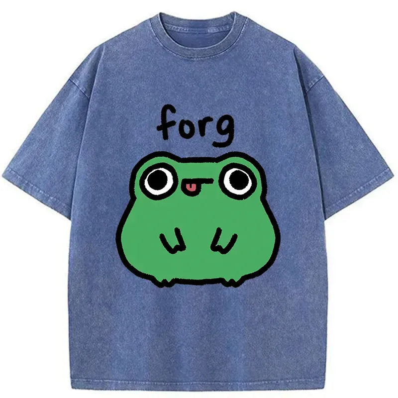 Japanese Frog Meme T-Shirt for Daily Wear