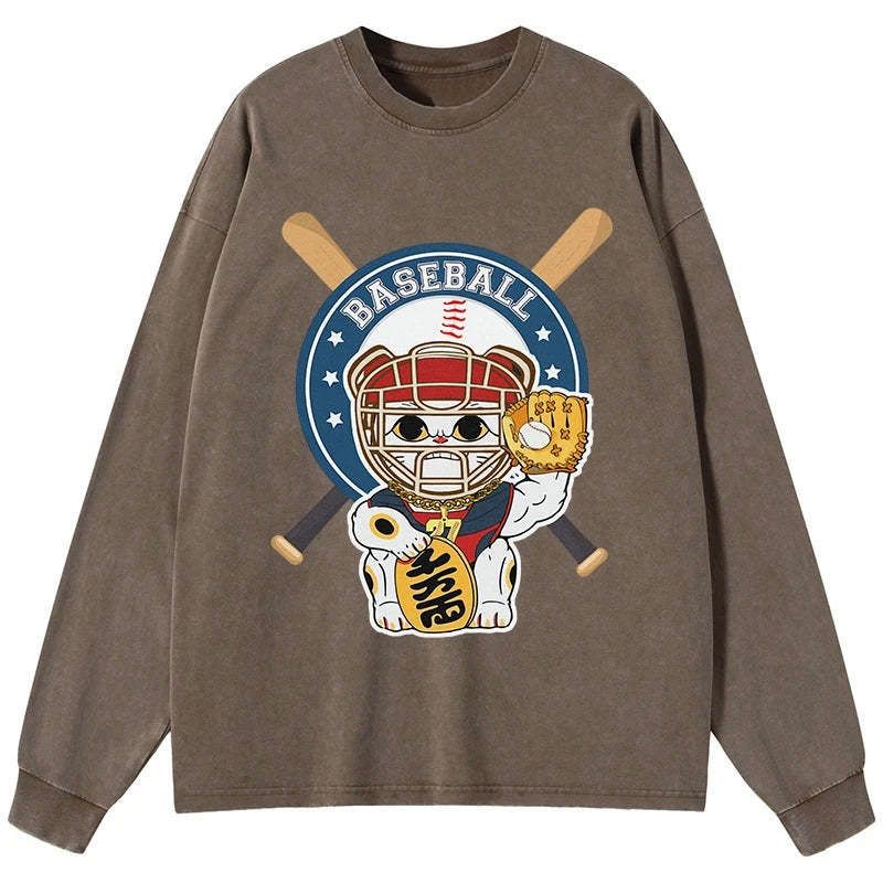 vintage japanese cat washed t-shirt