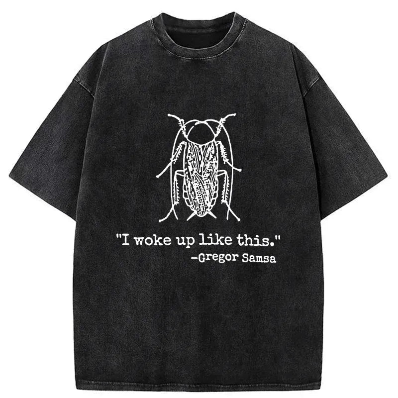 Kyoto-Lion I Woke Up Like This Washed T-Shirt