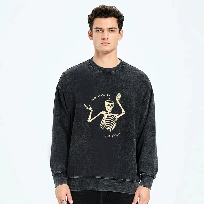 unisex skeleton sweatshirt for daily wear