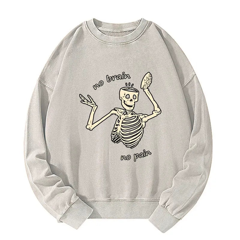 unisex skeleton sweatshirt for daily wear