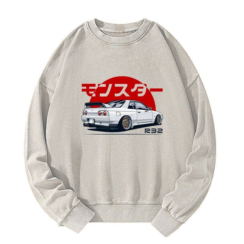washed streetwear sweatshirt on sale