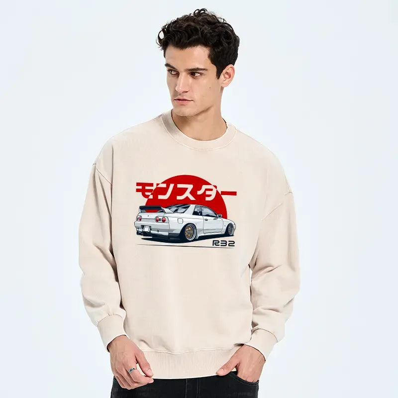 Kyoto lion unisex sweatshirt for casual wear