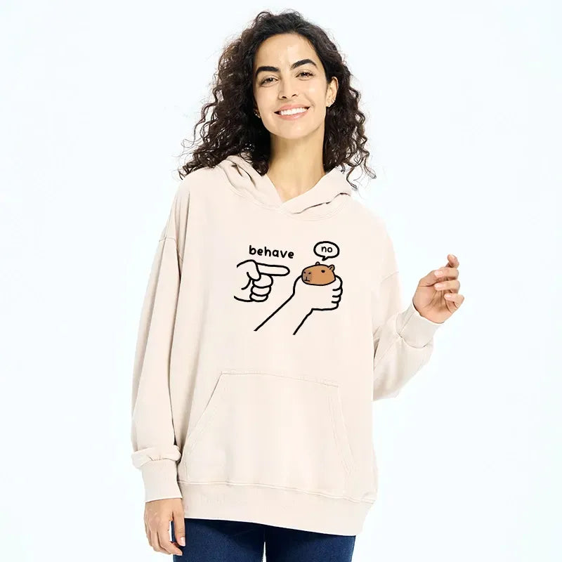 Kyoto-Lion Dishonest Capybara Washed Hoodie