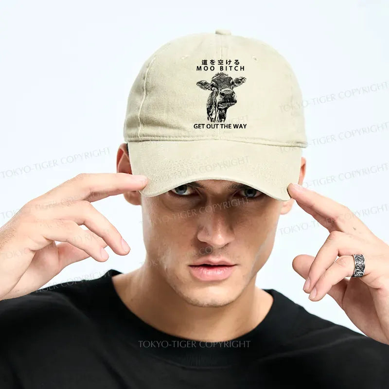 Funny Cow Vintage Japanese Washed Cap