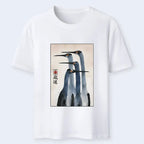 Retro Sandhill Crane Japanese T-Shirt
