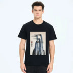 Retro Sandhill Crane Japanese T-Shirt