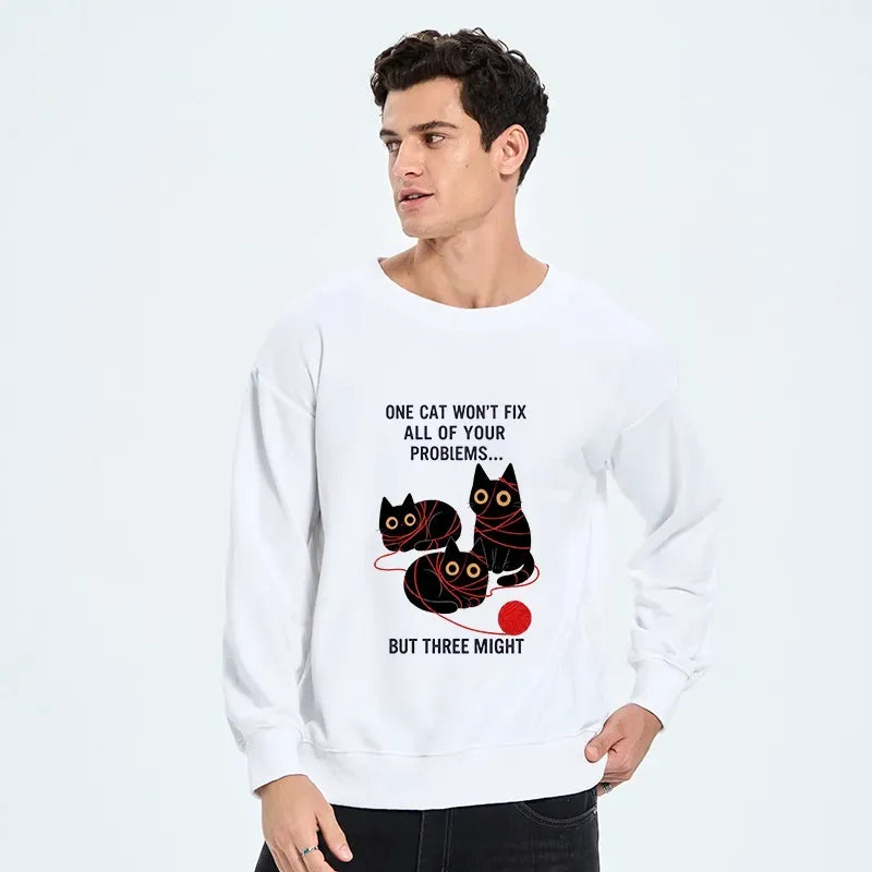 comfortable japanese cat sweatshirt for daily wear