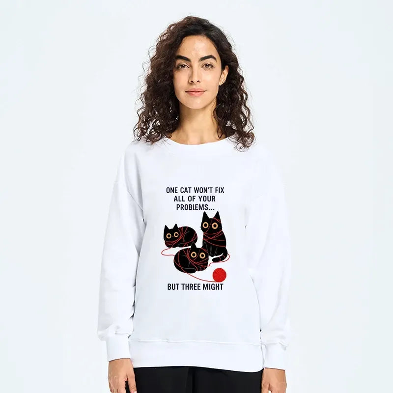 comfortable japanese cat sweatshirt for daily wear